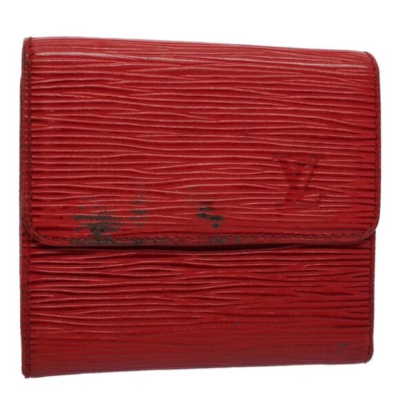 LOUIS VUITTON Epi Portefeuille Elise Wallet Red M6363E LV Auth 54084 - Picture 1 of 14